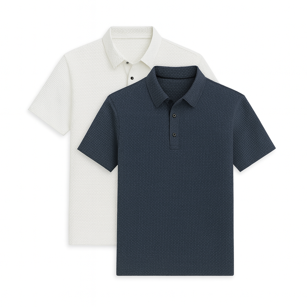 Ultra Fresh Silk Ice Polo Shirt (2-Pack + Free Watch)