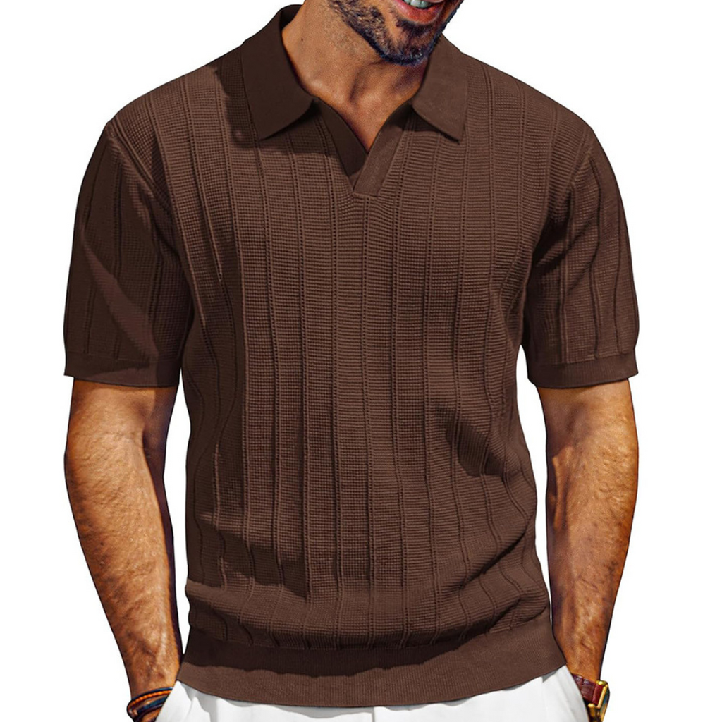 Brown knitted t-shirt