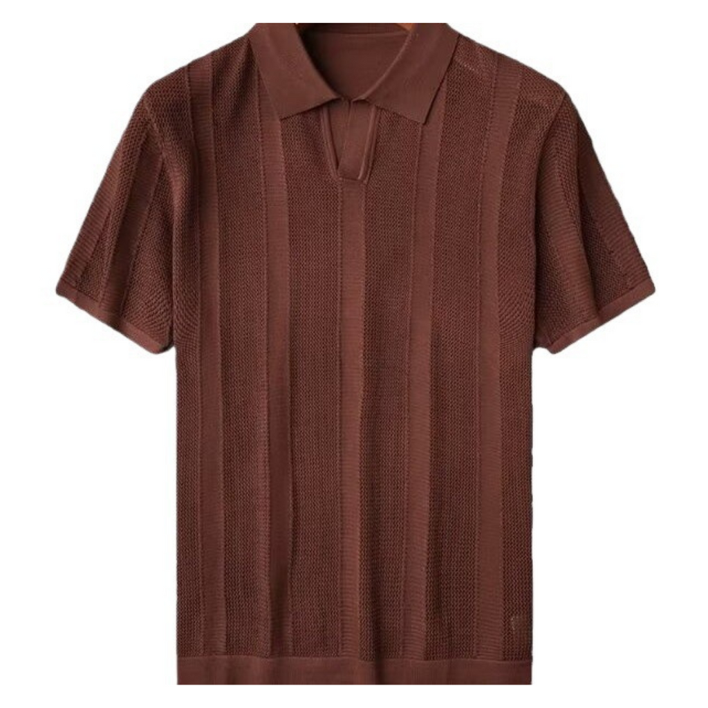 Brown knitted t-shirt