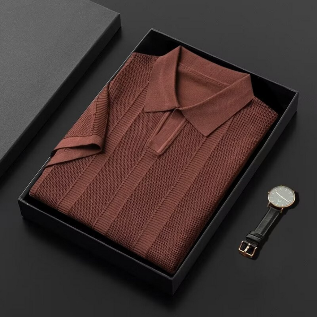 Brown knitted t-shirt